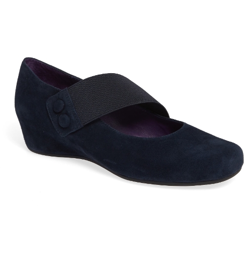 NAVY SUEDE MABLE - Perspective 1